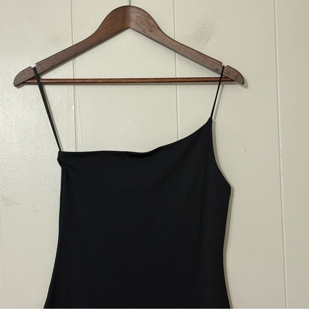 Babaton Contour One Shoulder Mini Dress Black Size M Bodycon - Picture 4 of 9